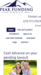 Mobile Screenshot of peak-fundinggroup.com