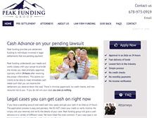 Tablet Screenshot of peak-fundinggroup.com